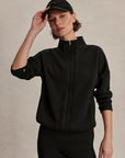 Black Tayah Zip Through Midlayer