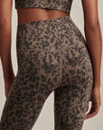 Brown Contrast Cheetah FreeSoft High 25" Leggings