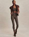 Brown Contrast Cheetah FreeSoft High 25" Leggings