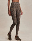 Brown Contrast Cheetah FreeSoft High 25" Leggings