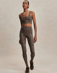 Brown Contrast Cheetah FreeSoft High 25" Leggings