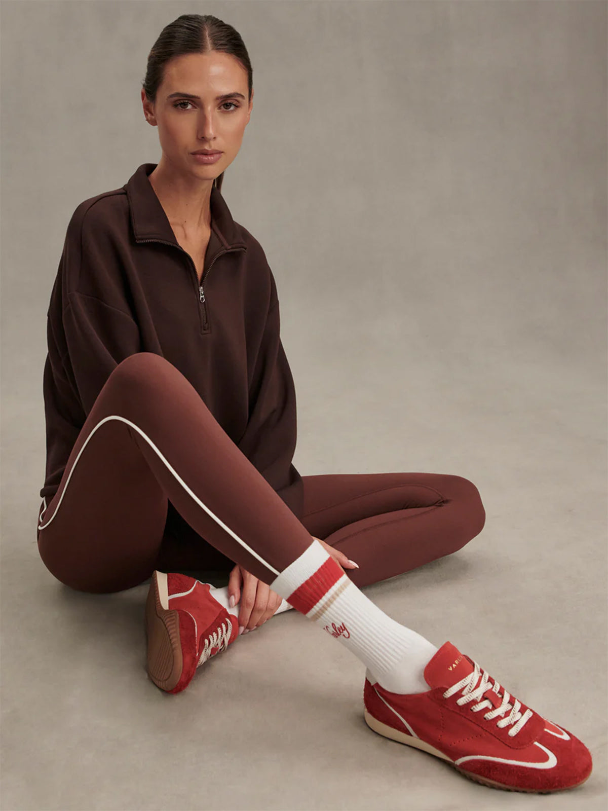 Brown Stone Piped FreeSoft High 28" Leggings