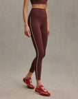 Brown Stone Piped FreeSoft High 28" Leggings