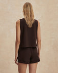 Coffee Bean Atrium High Rise Shorts 4.5"