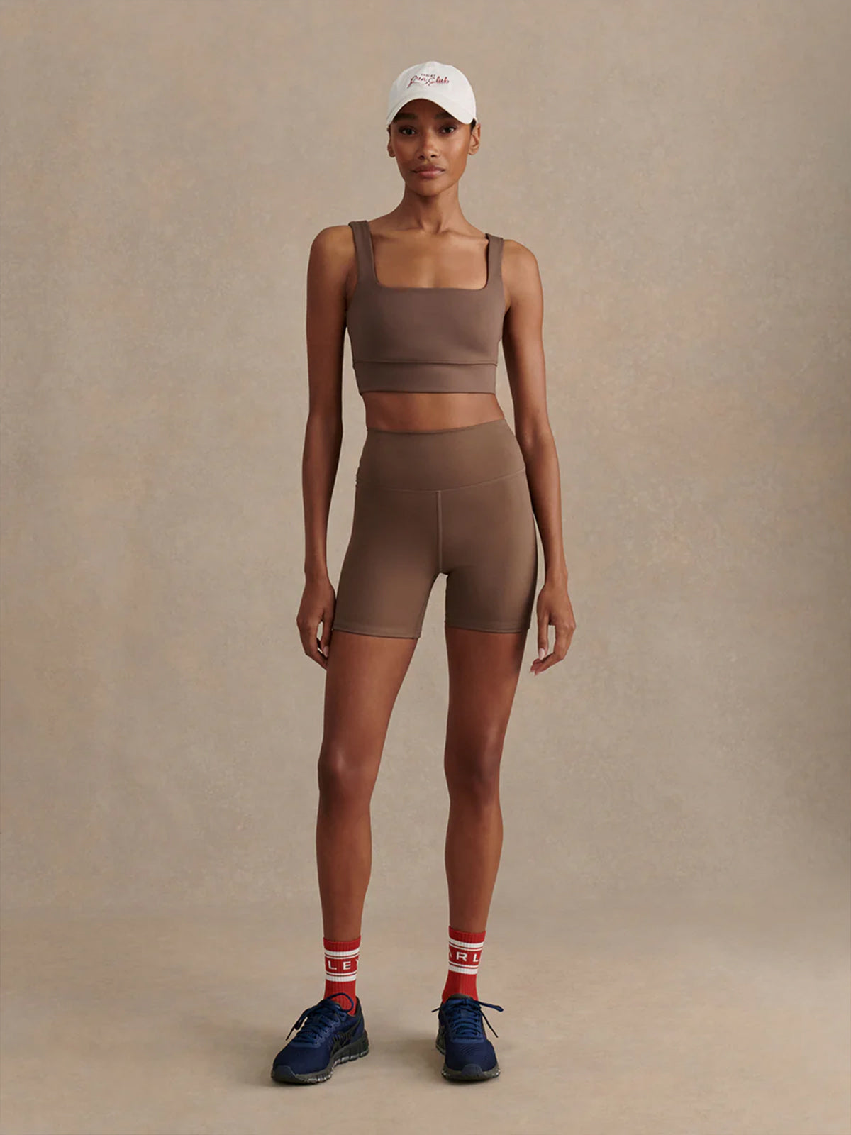 Coffee Quartz Assure Cori Sports Bra