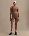 Coffee Quartz Assure Cori Sports Bra