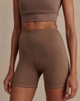 Coffee Quartz Assure High Rise Shorts 5"