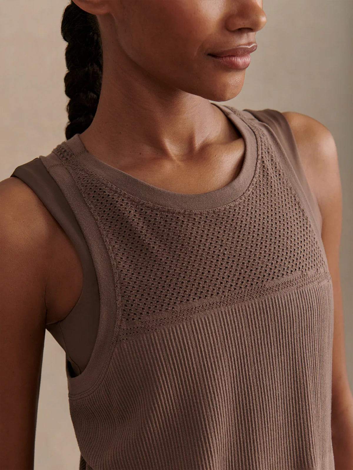 Coffee Quartz Dayna Seamless Tank Top