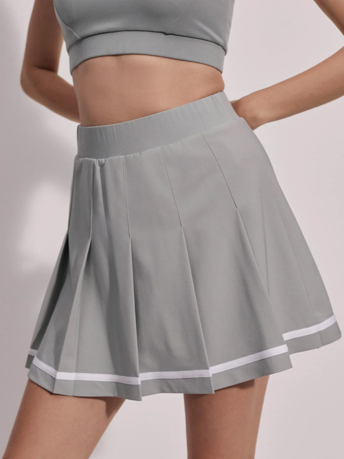 Cool Sage Clarendon High-Rise 16&quot; Tennis Skort