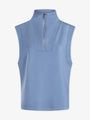 Coronet Blue Magnolia Half Zip Tank