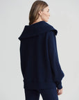 Dark Sapphire Vine Half-Zip Pullover