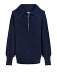 Dark Sapphire Vine Half-Zip Pullover