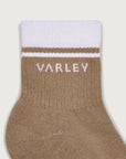 Egret / Desert Taupe Lennie Half Crew Socks