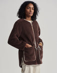 French Roast Angelina Sherpa Coat