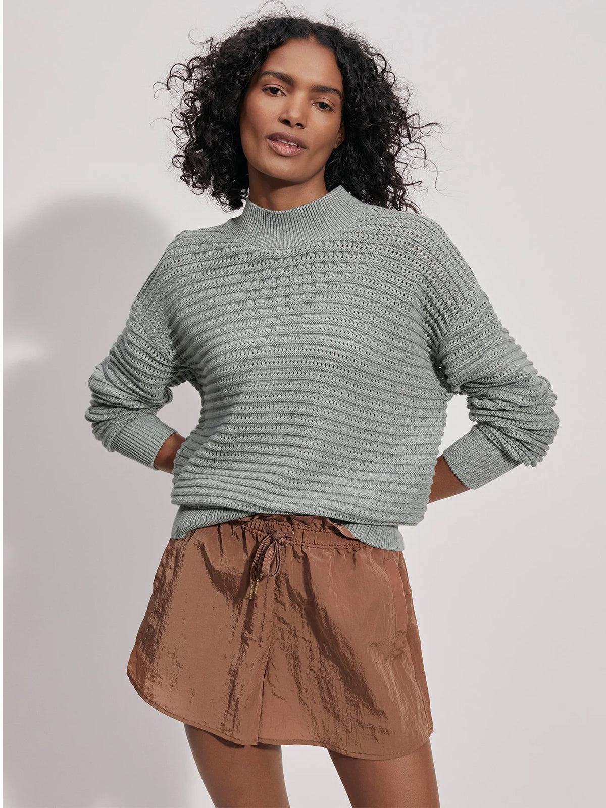 Green Milieu Franco Knitted Sweater