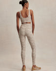 Ivory Abstract Feather FreeSoft High 28" Leggings