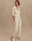 Ivory Marl Fleck The Slim Cuff Pant 25"