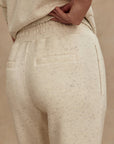 Ivory Marl Fleck The Slim Cuff Pant 25"