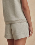 Light Grey Marl Atrium High Rise Shorts 4.5"