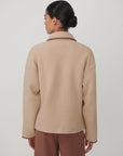 Light Taupe Ruiko Fleece Jacket