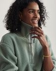 Lily Pad Roselle Half Zip Fleece Pullover