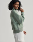 Lily Pad Roselle Half Zip Fleece Pullover