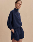 Navy Hawley Half-Zip Sweatshirt