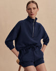 Navy Hawley Half-Zip Sweatshirt
