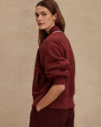 New Maroon Hansley Fleece Jacket