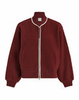 New Maroon Hansley Fleece Jacket