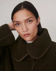 Olive Bark Kellan Short Boxy Jacket