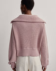 Pale Mauve Mentone Half-Zip Pullover