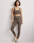 Sand Speckle Leopard Let's Go Running Leggings