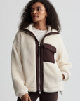 Sandshell / Coffee Bean Lowell Sherpa Jacket