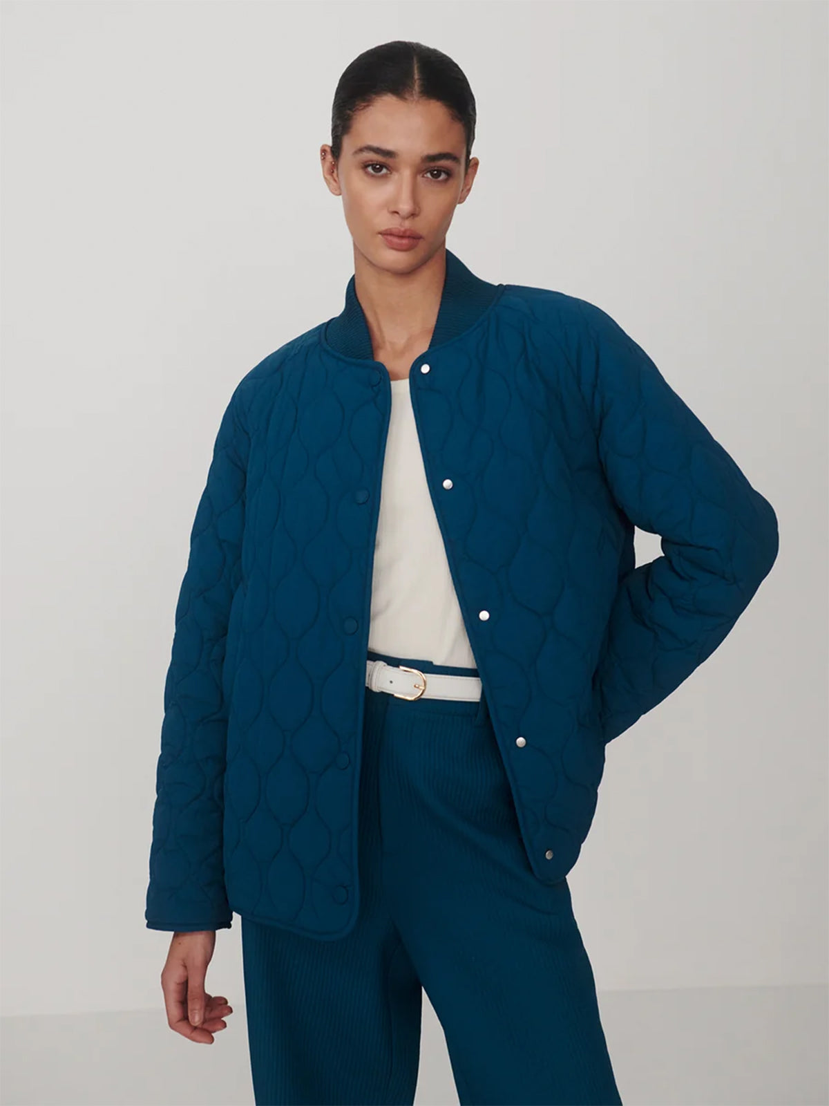 Sea Blue Luca Quilted Jacket