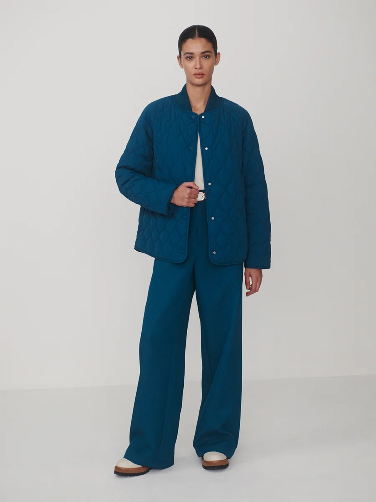 Sea Blue Luca Quilted Jacket