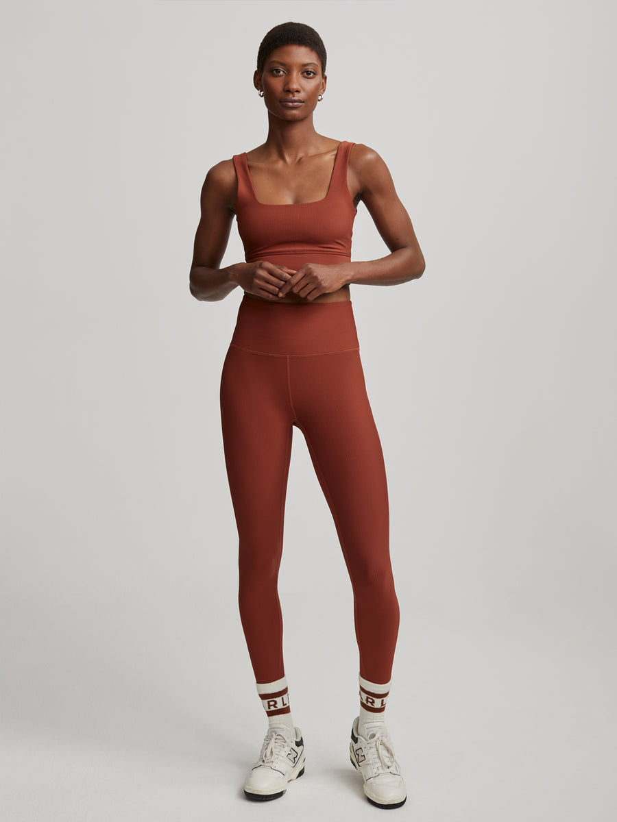 Smoked Paprika Ribbed Let's Move High 25 Leggings