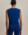 Sodalite Blue Seamless Nate Cropped Tank Top