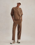 Teak Olive Coralie Crew Neck Sweater