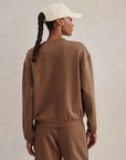 Teak Olive Coralie Crew Neck Sweater