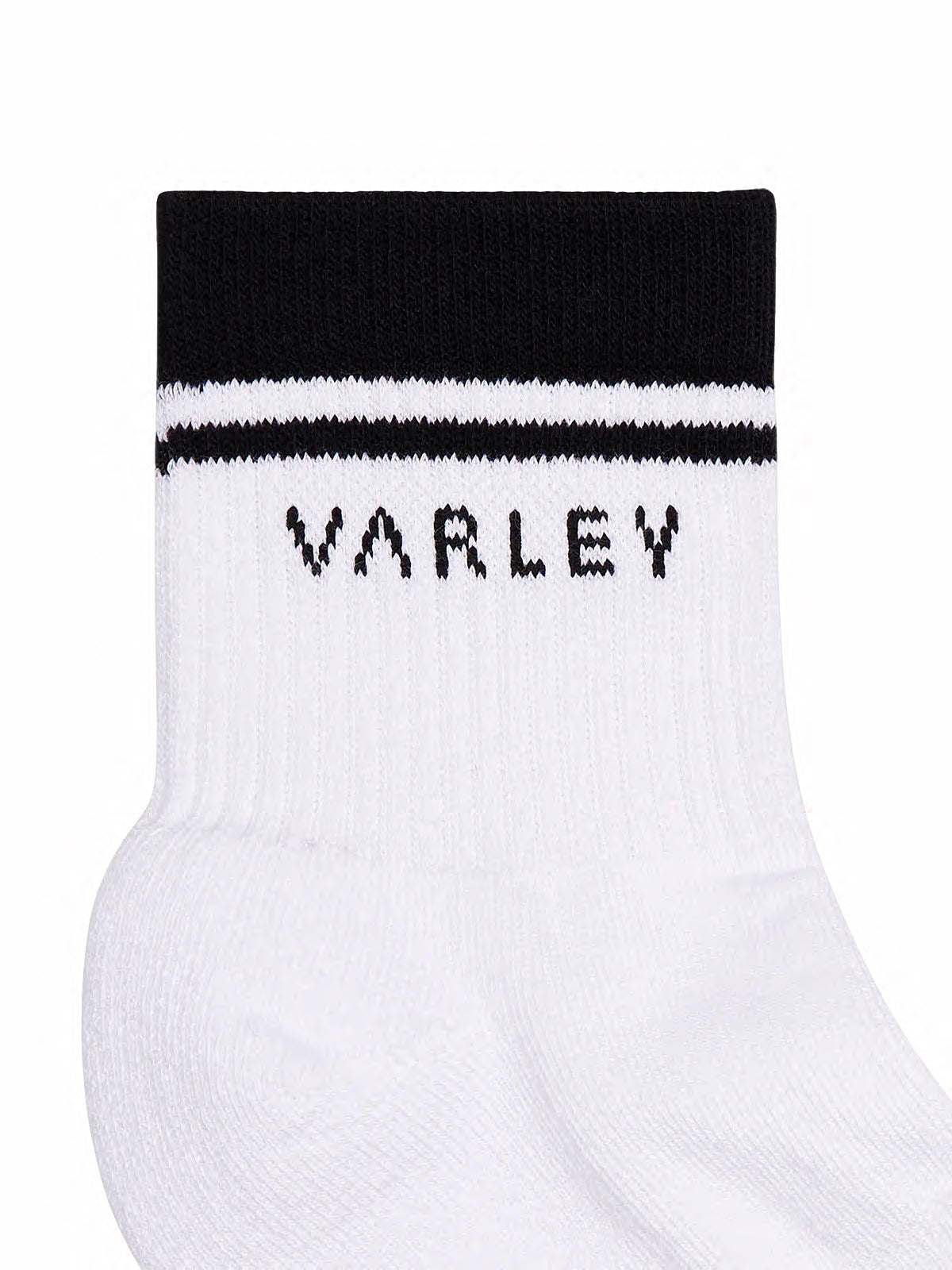 White / Black Lennie Half Crew Socks