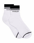 White / Black Lennie Half Crew Socks