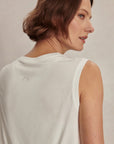 White Nate Seamless Cropped Tank Top