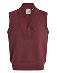 Wild Rhubarb Beau Sleeveless Half Zip Sweatshirt