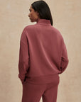 Wild Rhubarb Mavis Mock Neck Sweatshirt