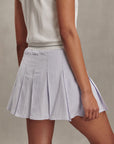 Xenon Blue Pinstripe Toyah High Rise 14.5" Tennis Skort