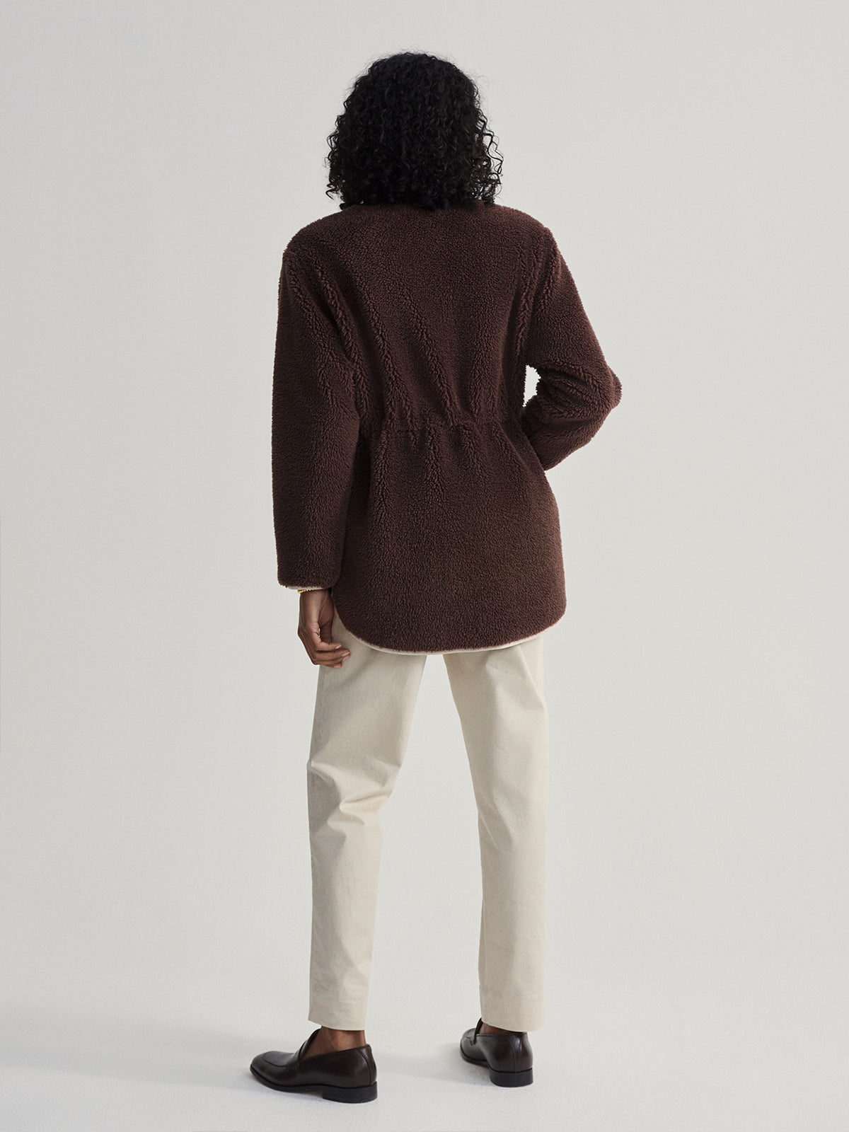 French Roast Angelina Sherpa Coat