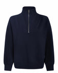 Navy Hawley Half-Zip Sweatshirt