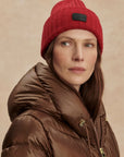 Red Dahlia Elva Chunky Rib Beanie