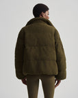 Olive Wilkins Sherpa Puffer Jacket